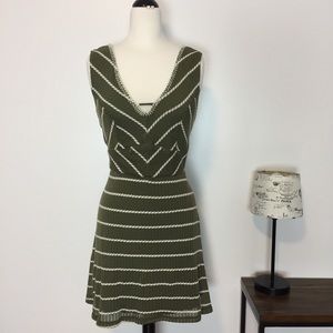 NWT! Three Pink Hearts by Trixxi olive dress